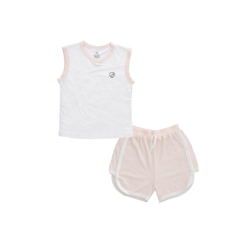 (1Y-5Y) Bộ sát nách cổ V Siro - BU baby bé trai - Bu baby bé gái Quần áo Bu Baby chính hãng Siro BSR140600