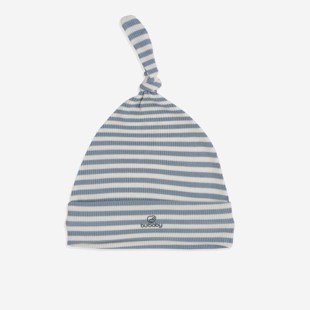 Mũ nút thắt Siro Stripy cho bé sơ sinh ASR1924ST - Bubaby sơ sinh - Mũ Bubaby - Bao tay Bu baby