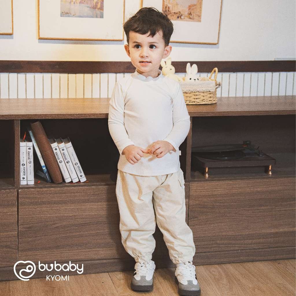 (6M-5Y) Áo dài tay cao cổ BSR310901 Siro Jacquard nhiều màu sắc - Siro - Bubaby bé trai – Bubaby bé gái – Quần áo Bubaby