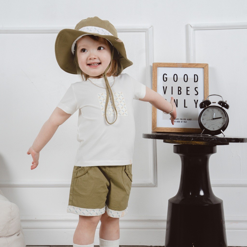 Quần đùi bé gái túi bèo cách điệu cho bé từ 1 đến 5 tuổi - Pure Cotton BCT4331TB | Quần áo BuBaby chính hãng