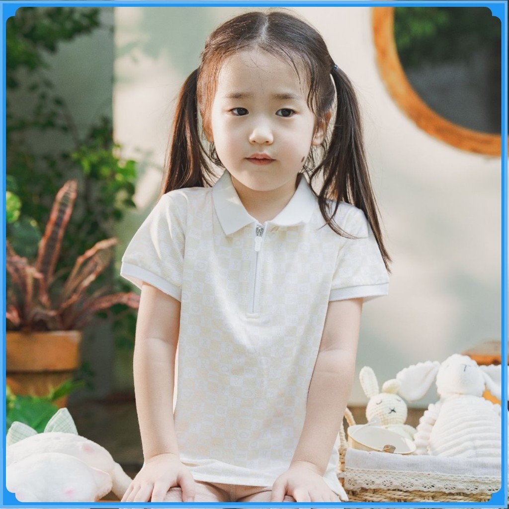 (1Y-5Y) Áo Polo ngắn tay BPN336100 Kéo khóa Ponie Bubaby bé trai – Bubaby bé gái – Quần áo Bubaby