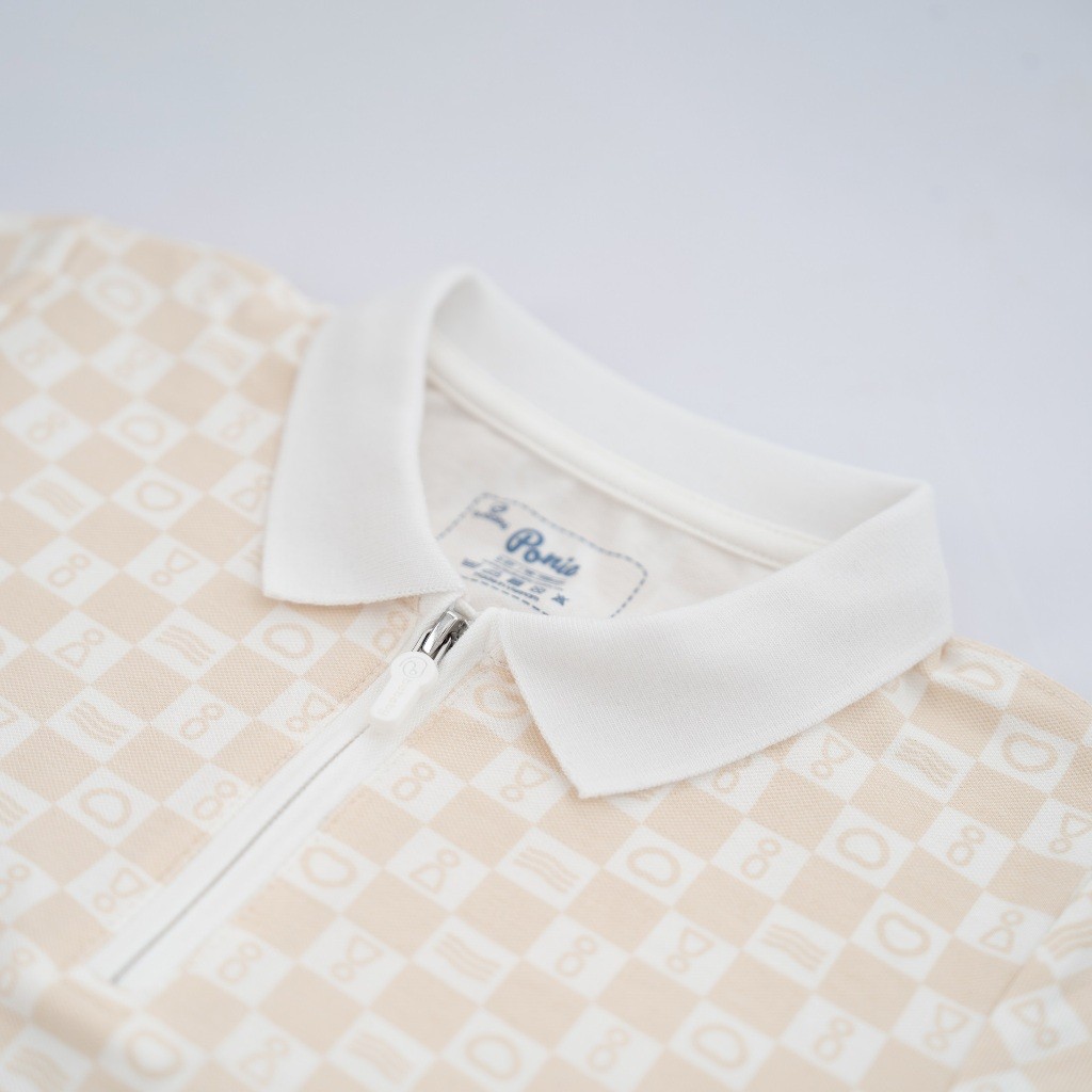 (1Y-5Y) Áo Polo ngắn tay BPN336100 Kéo khóa Ponie Bubaby bé trai – Bubaby bé gái – Quần áo Bubaby