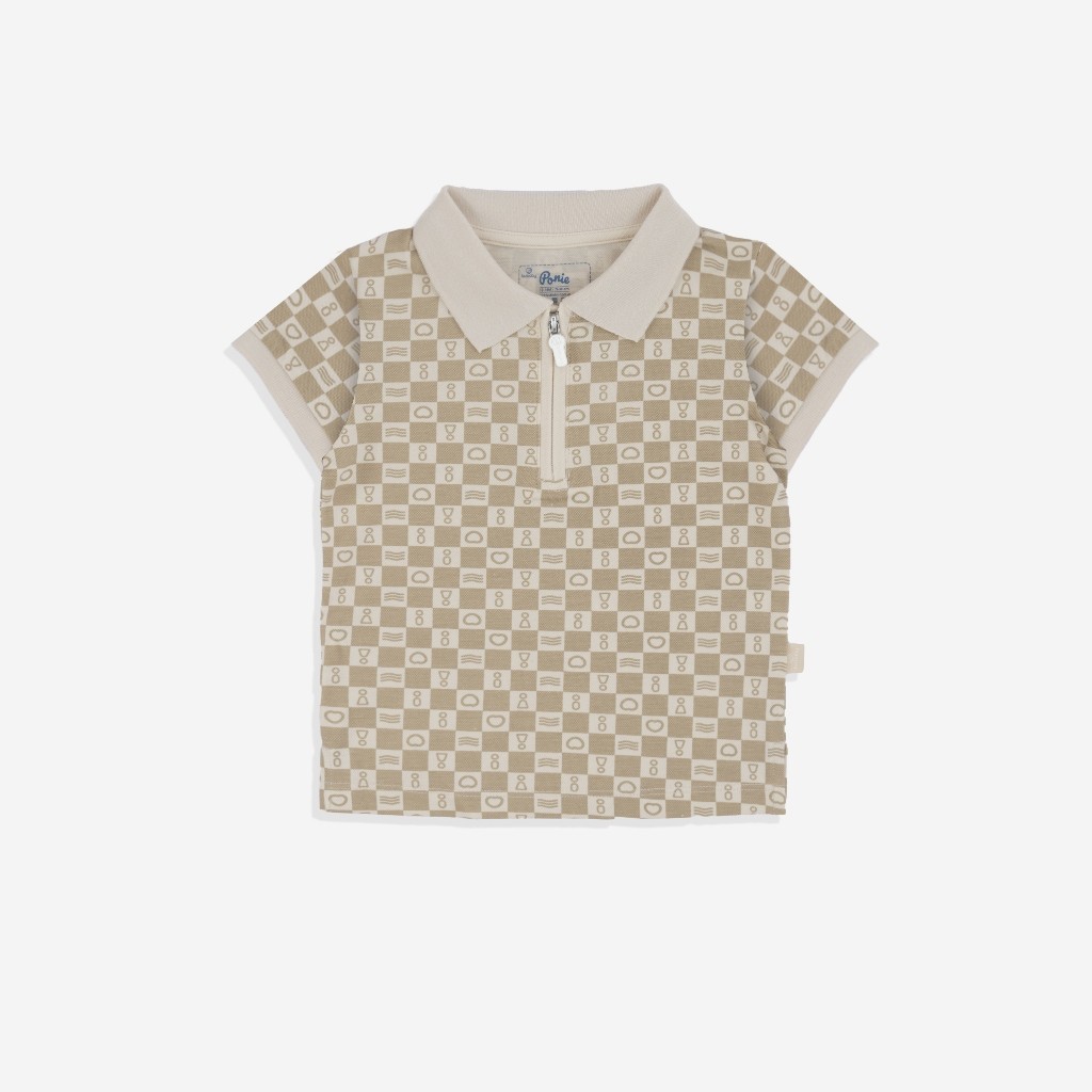 (1Y-5Y) Áo Polo ngắn tay BPN336100 Kéo khóa Ponie Bubaby bé trai – Bubaby bé gái – Quần áo Bubaby