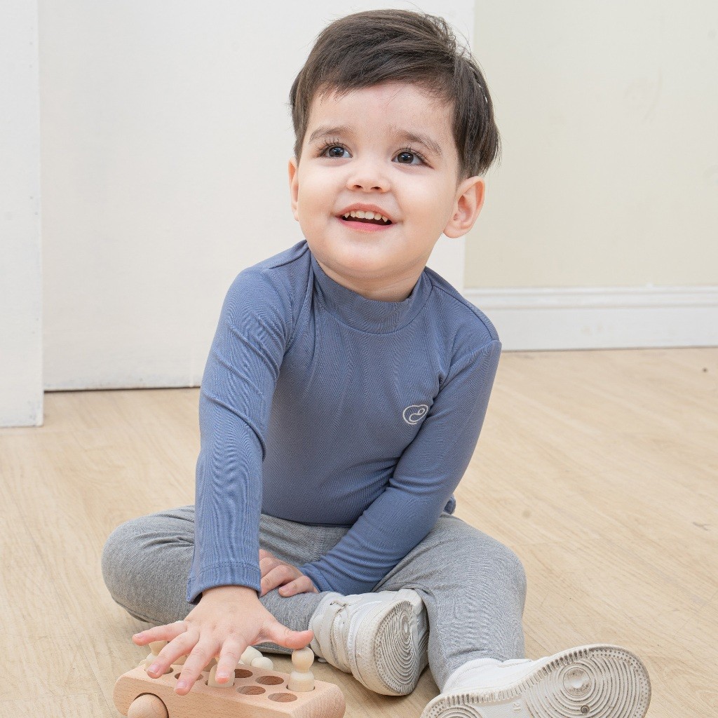 Áo giữ nhiệt dài tay cổ 3cm giữ ấm cho bé - Siro BSR310900 | Quần áo BuBaby chính hãng