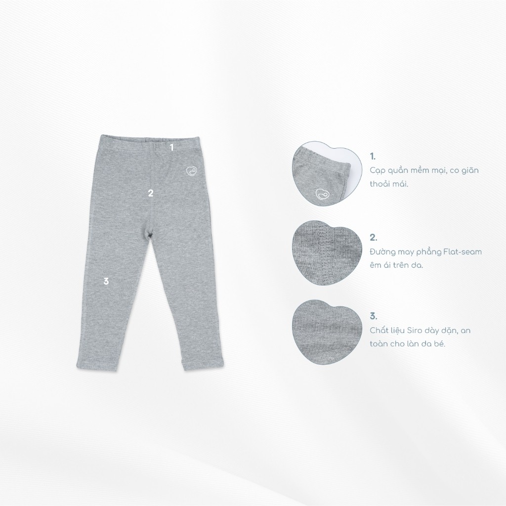 Quần legging dài mềm mại thoải mái cho bé mùa đông - Siro BSR410000 | Quần áo BuBaby chính hãng