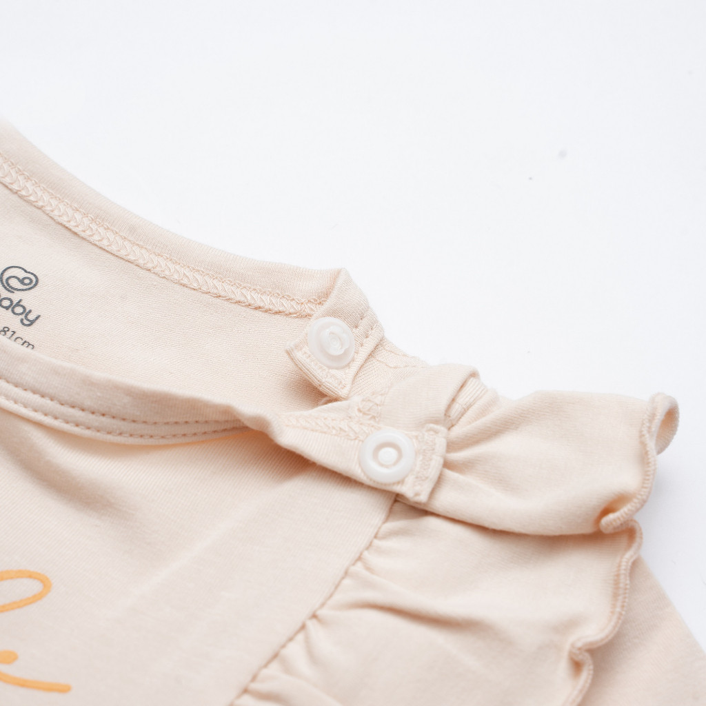 (1Y-4Y) Bộ quần áo dài tay  cài vai BBC1101BN Bèo ngực Glory - Bamco -Bubaby bé trai - Bubaby bé gái