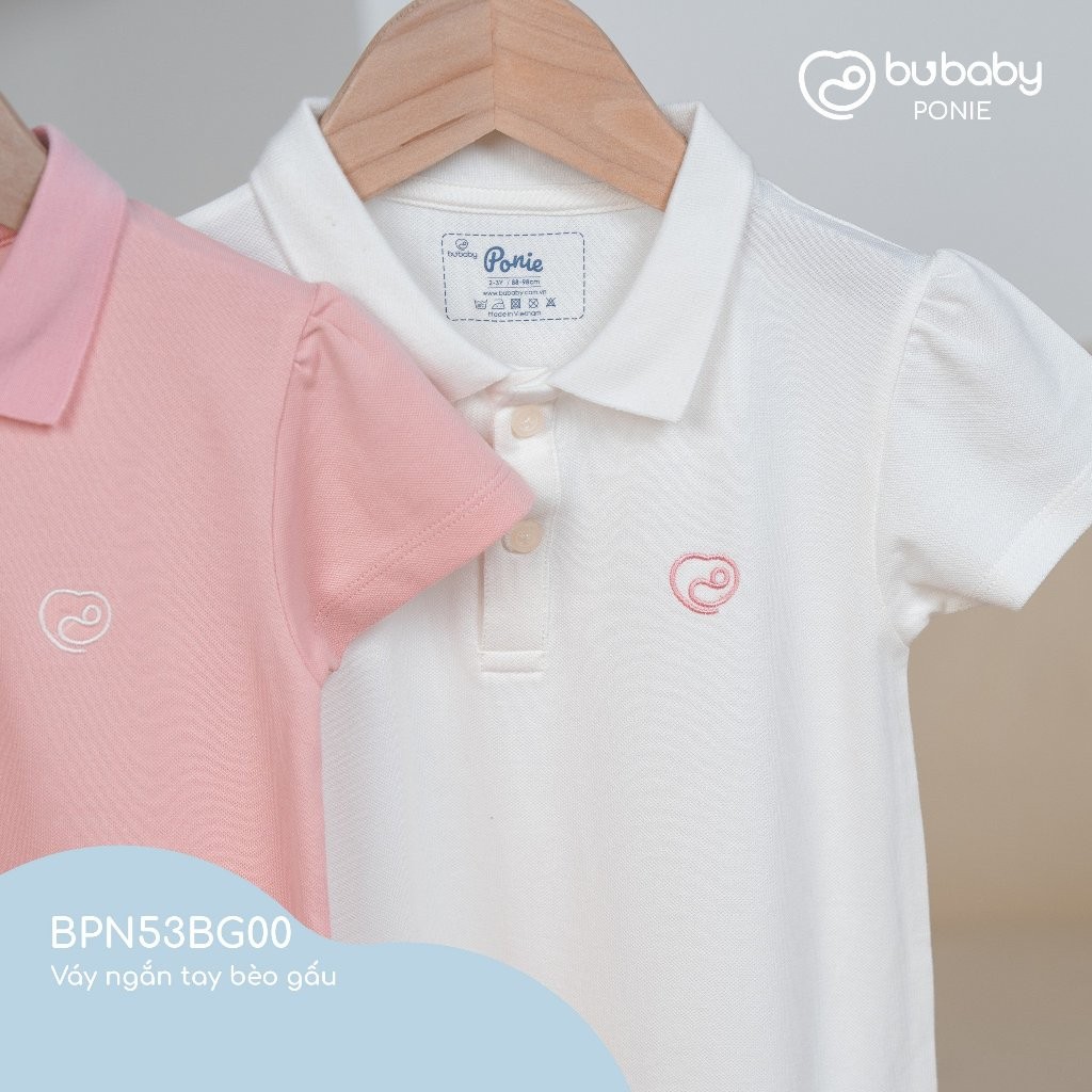 (6M-5Y) Áo ngắn tay cổ Polo bé gái - BPN3303BG ponie - Áo bubaby bé gái - Áo bé gái Bubaby - Bu baby bé gái