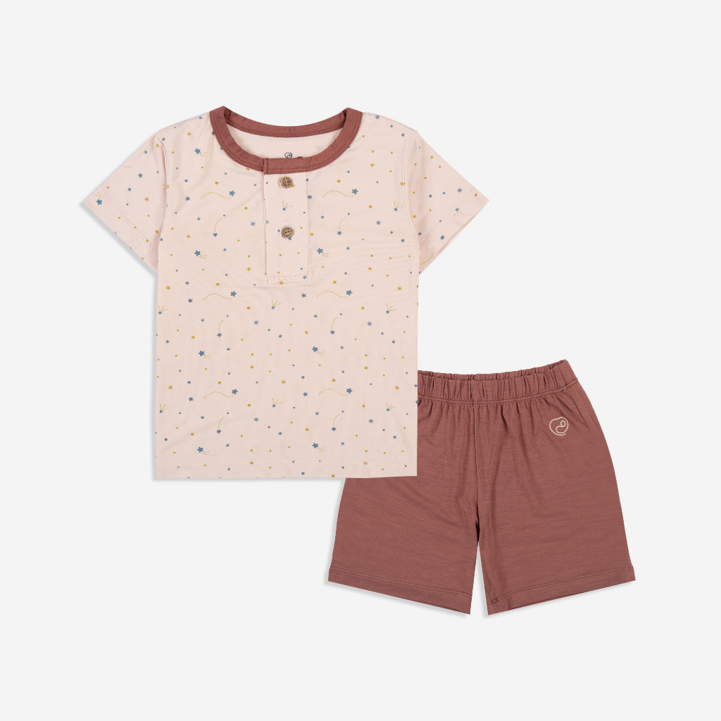 Tổng hợp bộ ngắn tay sợi tre tự nhiên cho bé 12 tháng - 4 tuổi | Quần áo BuBaby chính hãng