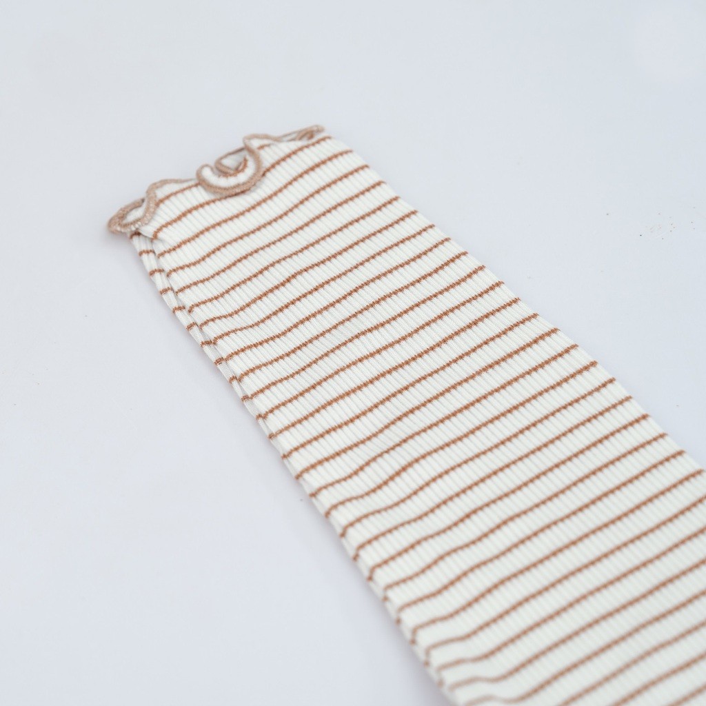 (1-12M) Bộ quần áo dài tay BSR1102ST Cài giữa bèo gấu Siro Stripy cho bé -	Bubaby sơ sinh – Quần áo Bubaby