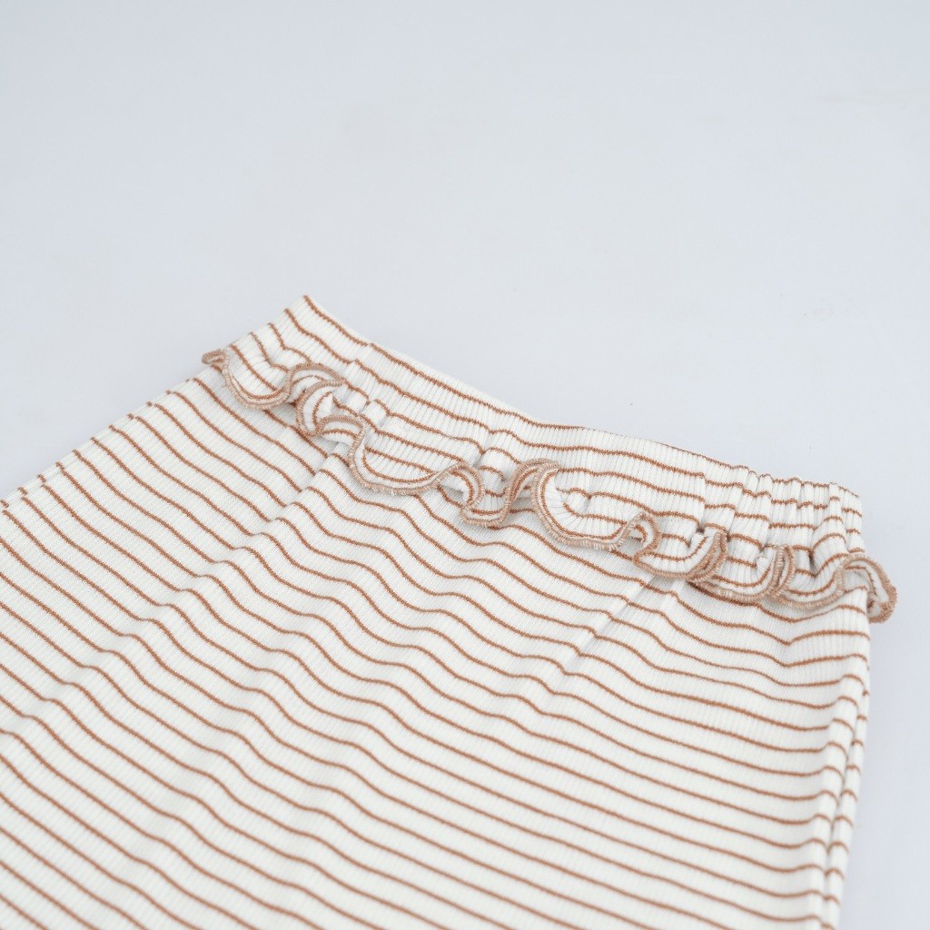 (1-12M) Bộ quần áo dài tay BSR1102ST Cài giữa bèo gấu Siro Stripy cho bé -	Bubaby sơ sinh – Quần áo Bubaby