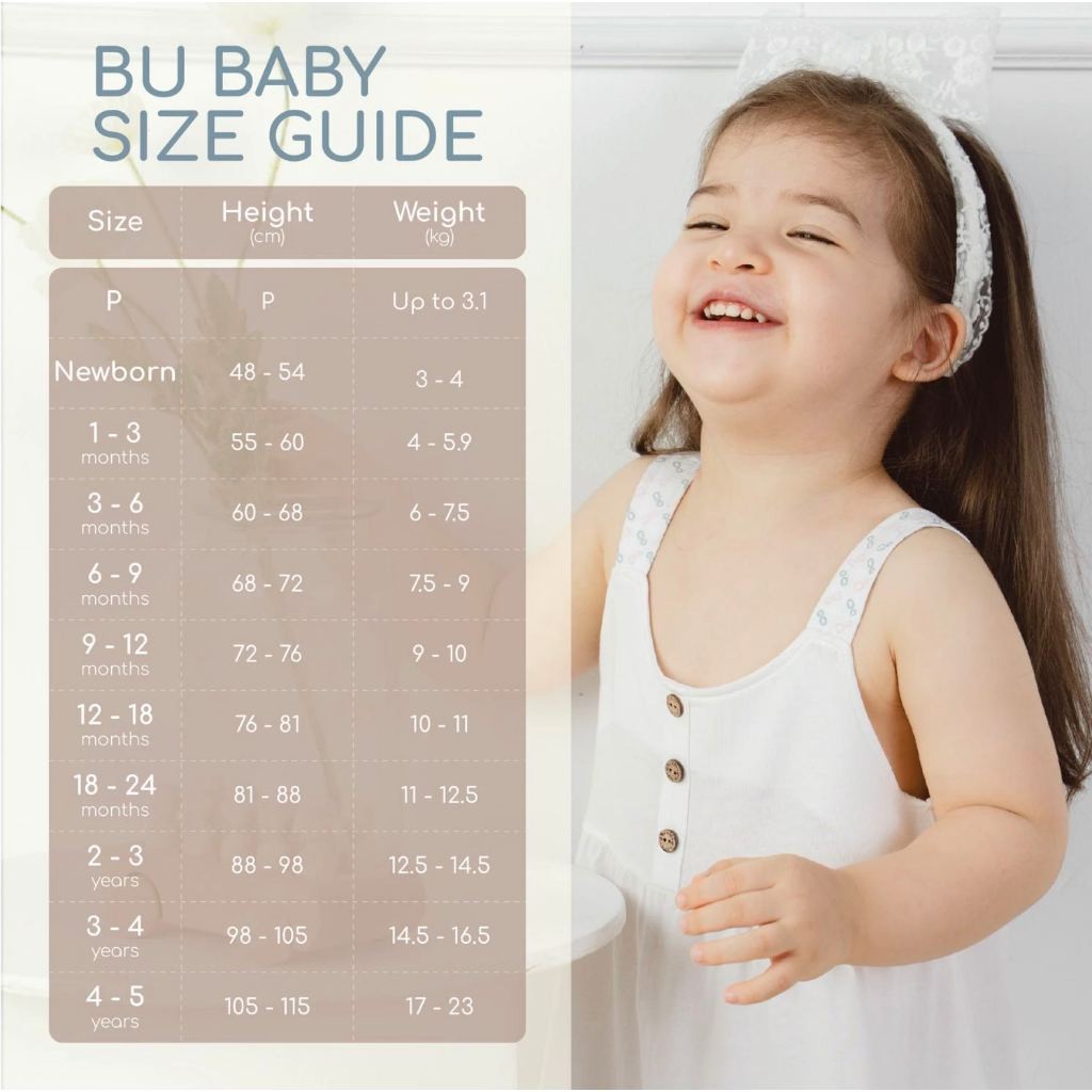 (NB-3M) Bộ dài tay cài chéo sơ sinh sợi tre BU Bambus BBB1108FF | Quần áo BU Baby chính hãng