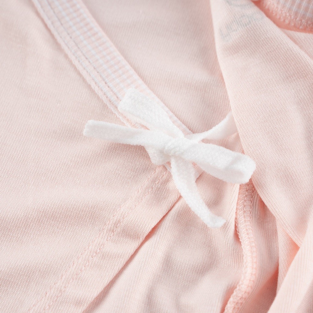 Bộ dài tay cài chéo cho bé sơ sinh chất vải thoải mái, co giãn  - Siro BSR110802 | Quần áo BuBaby chính hãng