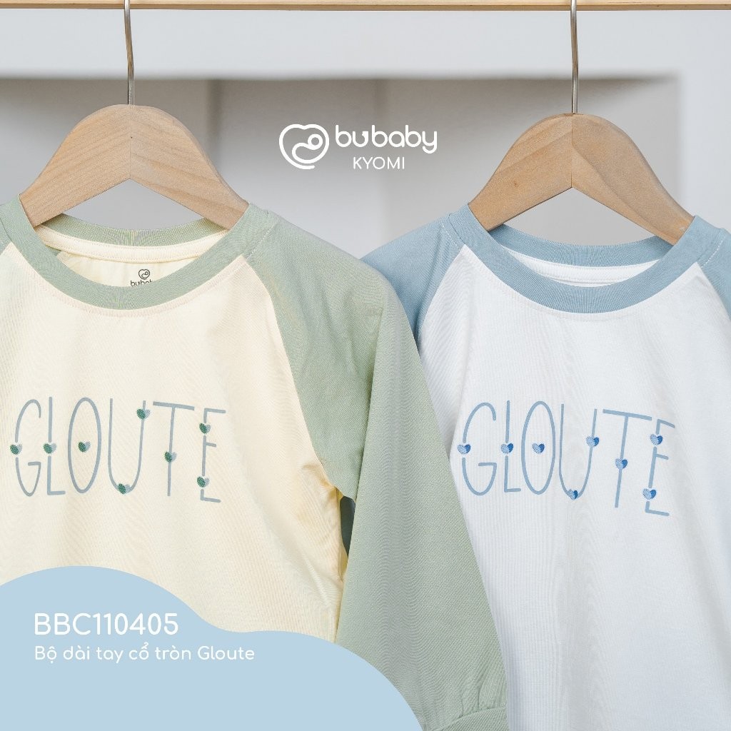 (1Y-5Y) Bộ dài tay cổ tròn BBC110405 - Quần áo BU Baby - Bu baby bé trai - Bu baby bé gái