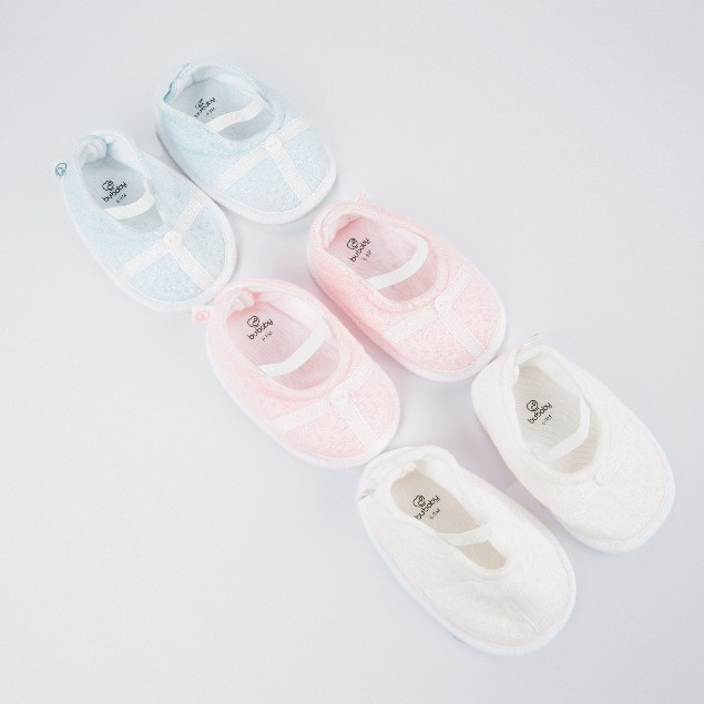 (6M-12M) Giày vải chần bông - BU Quilted ABS420000  | Phụ kiện BuBaby chính hãng