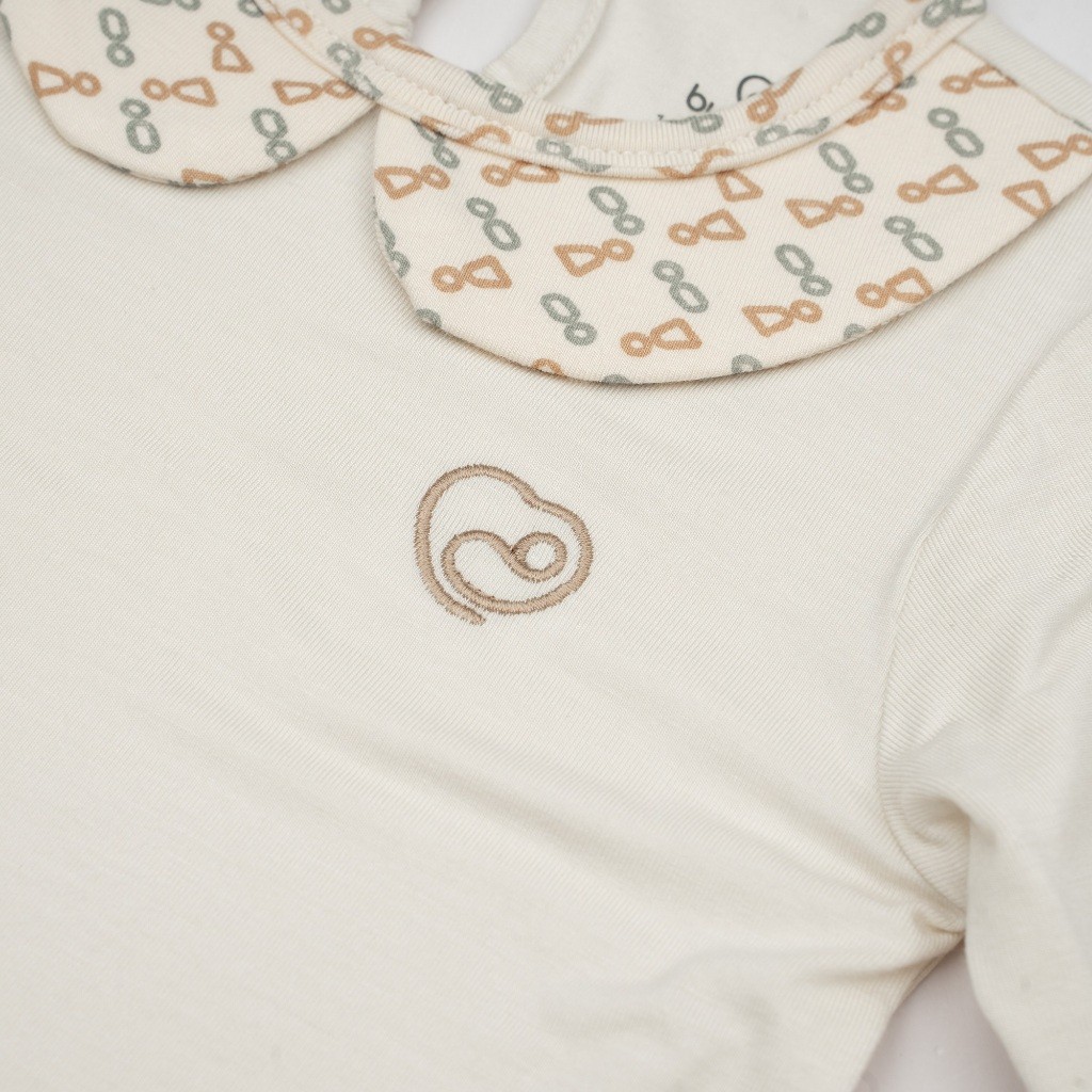 Bodychip kèm quần dài tay cho bé sơ sinh chất liệu sợi tre mềm mại - Bambus BBB1103CE | Quần áo BuBaby chính hãng