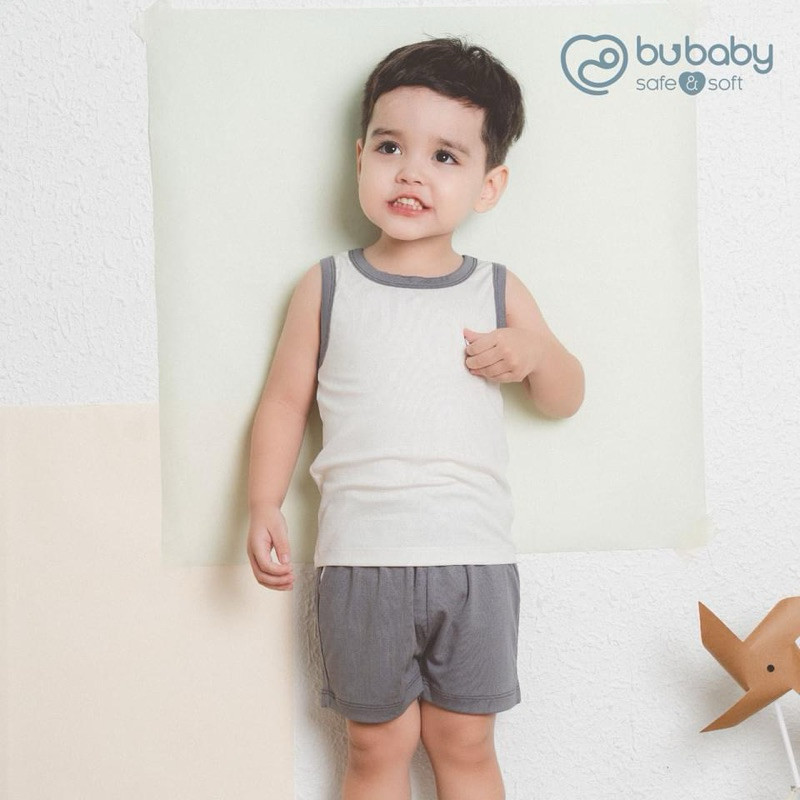 (1Y-5Y) Bộ sát nách cổ tròn BSR140401 Bu Siro - Bu baby bé trai - Bu baby bé gái Quần áo Bu baby