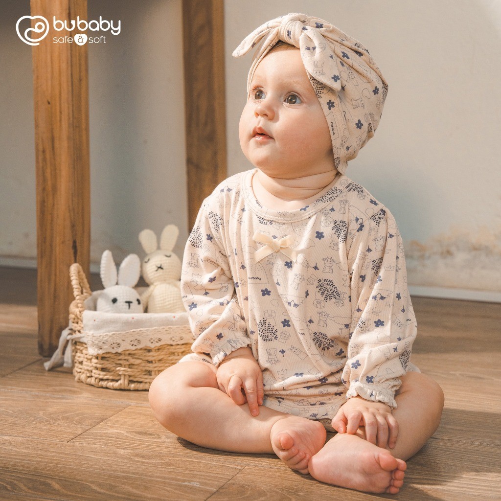 (1M-12M) Body chip dài tay cho bé BCT2166FF Bubaby bé trai – Bubaby bé gái – Quần áo Bubaby