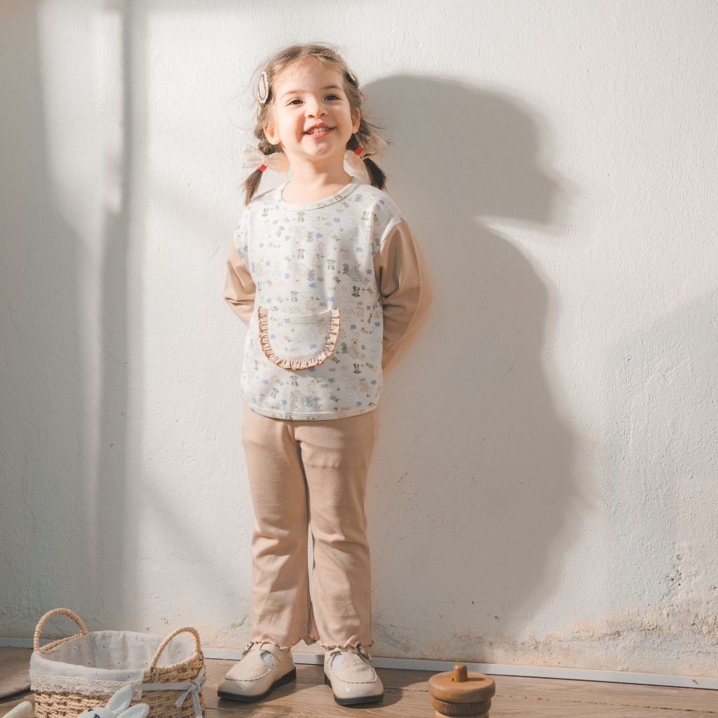 (6M-5Y) Bộ dài tay thu đông bé gái BU BCT110408 Bubaby bé trai – Bubaby bé gái – Quần áo Bubaby