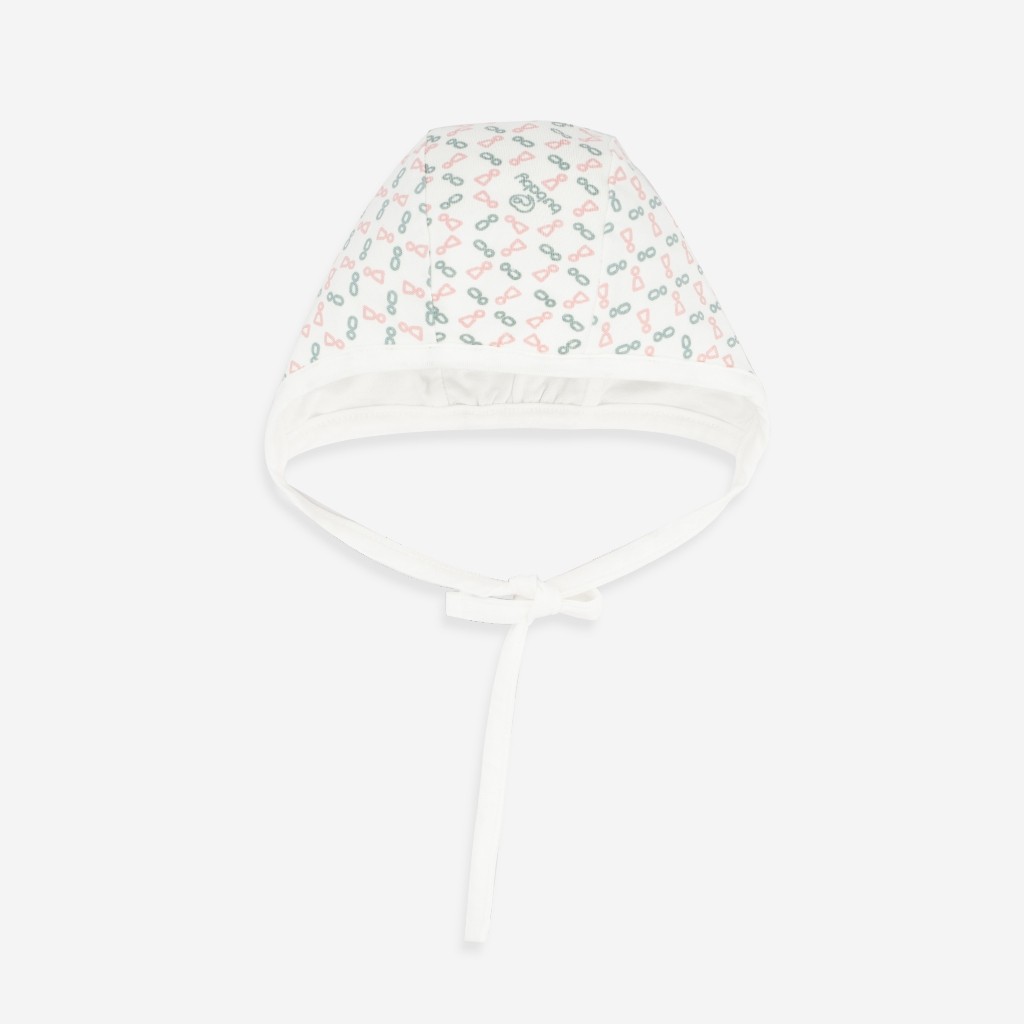 Mũ buộc dây Bonnet dễ thương chất liệu mềm mại, thoải mái cho bé - Bambus ABB1943NS | Phụ kiện BuBaby chính hãng