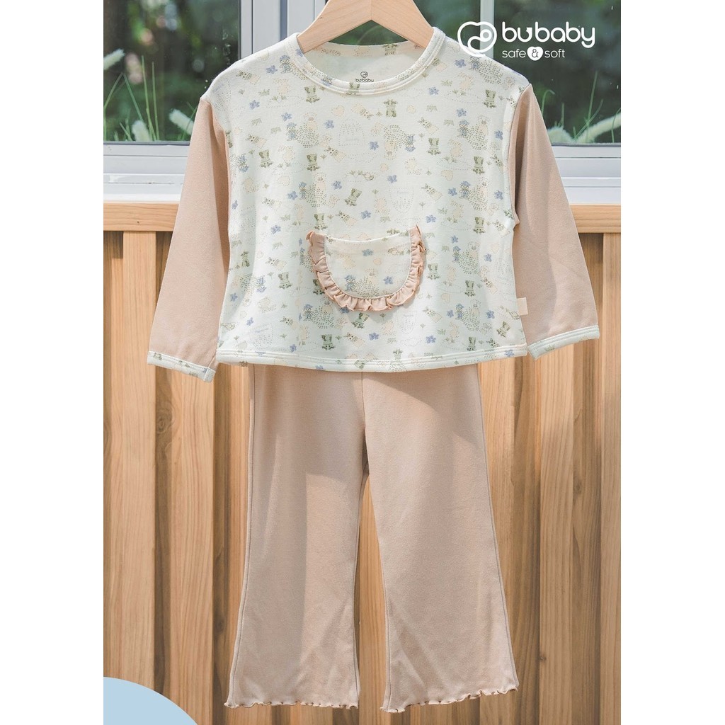 (6M-5Y) Bộ dài tay thu đông bé gái BU BCT110408 Bubaby bé trai – Bubaby bé gái – Quần áo Bubaby