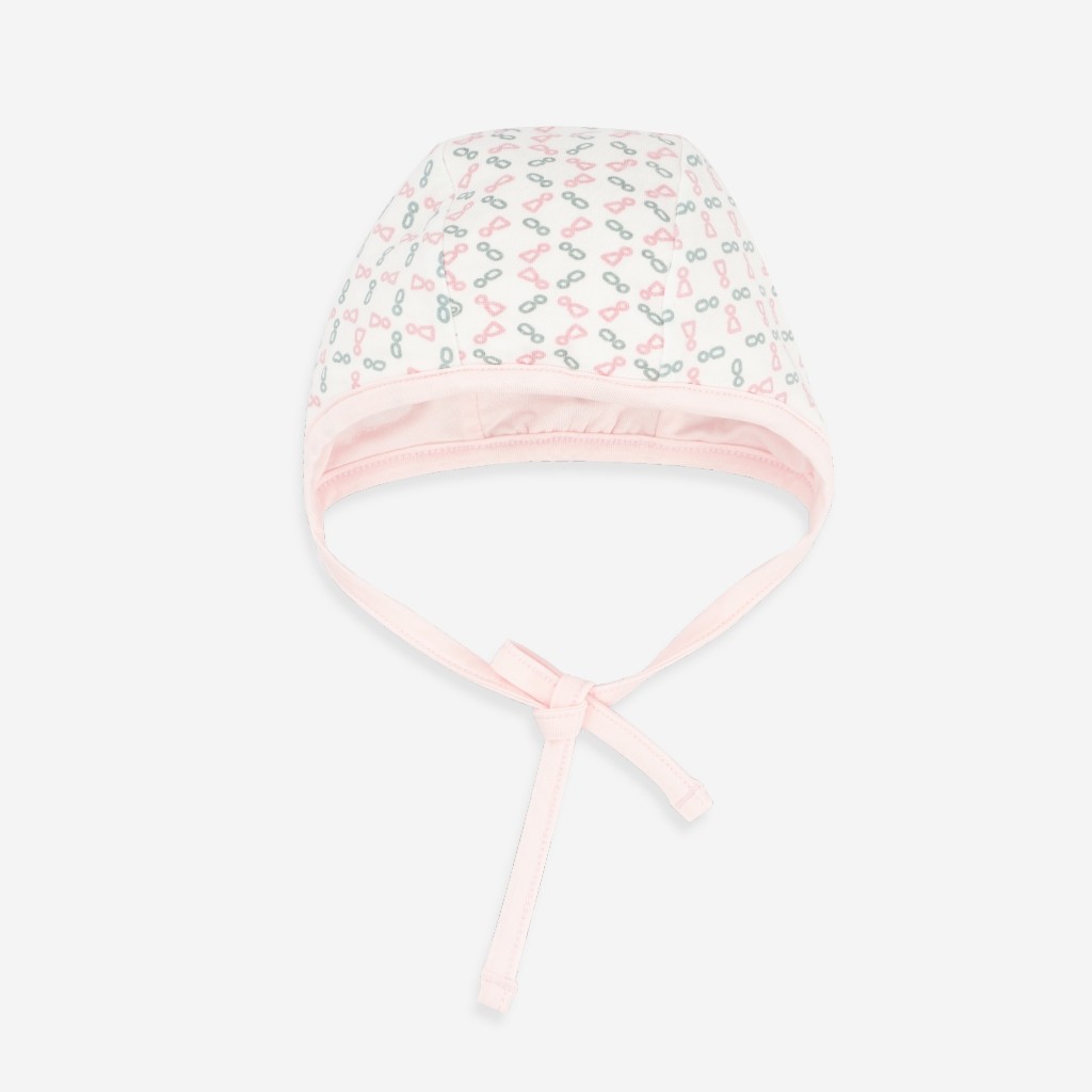 Mũ buộc dây Bonnet dễ thương chất liệu mềm mại, thoải mái cho bé - Bambus ABB1943NS | Phụ kiện BuBaby chính hãng