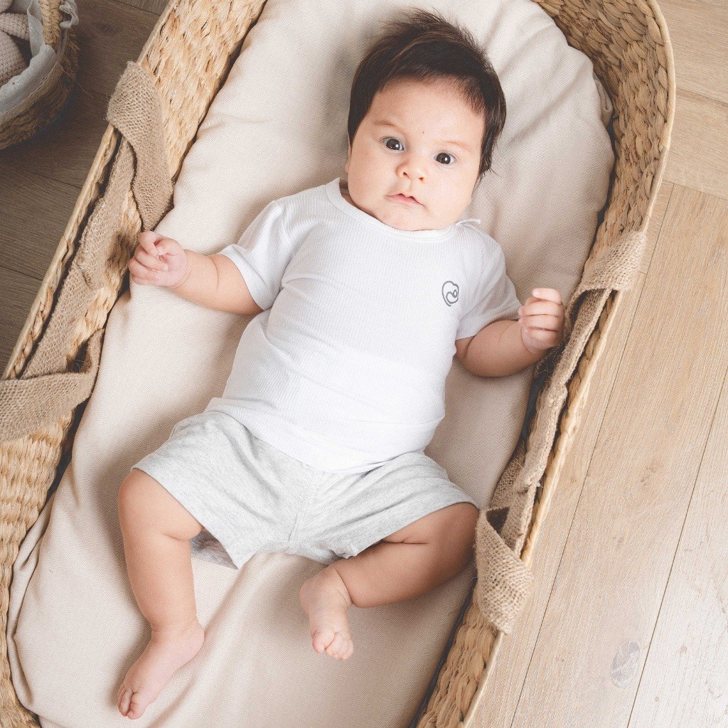 (3M-12M) Áo ngắn tay cổ tròn cho bé trai, bé gái BSR330402 - Áo bubaby bé trai - Áo bubaby bé gái Siro