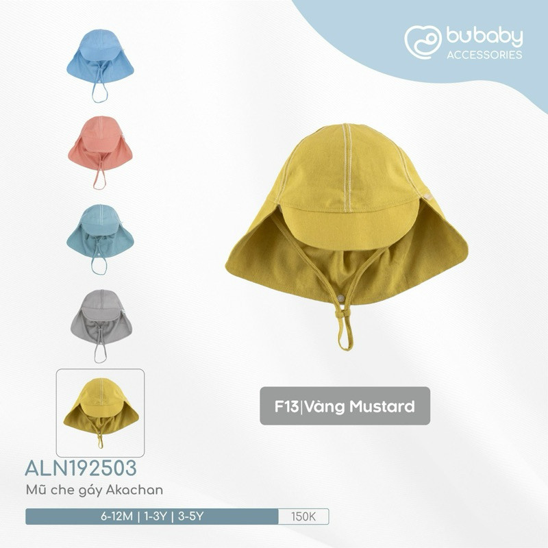Mũ Che Gáy Akachan ALN192501 ALN192503 BU Baby  | Phụ kiện BUBaby chính hãng