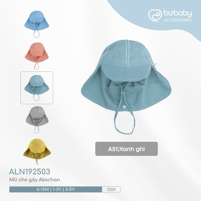 Mũ Che Gáy Akachan ALN192501 ALN192503 BU Baby  | Phụ kiện BUBaby chính hãng