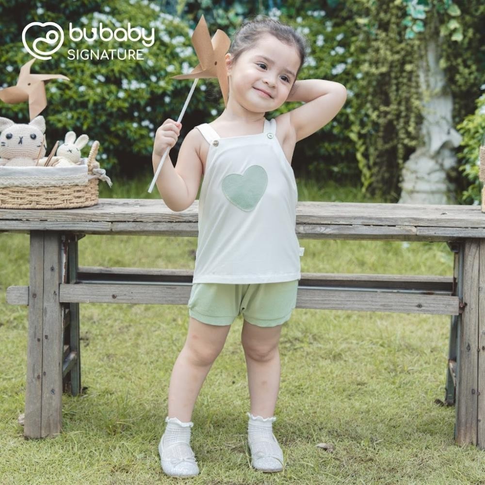 (6M-18M) Bộ quần đùi, áo hai dây bé gái BBB153101 - Bu baby bé gái - Quần áo Bu baby bambus