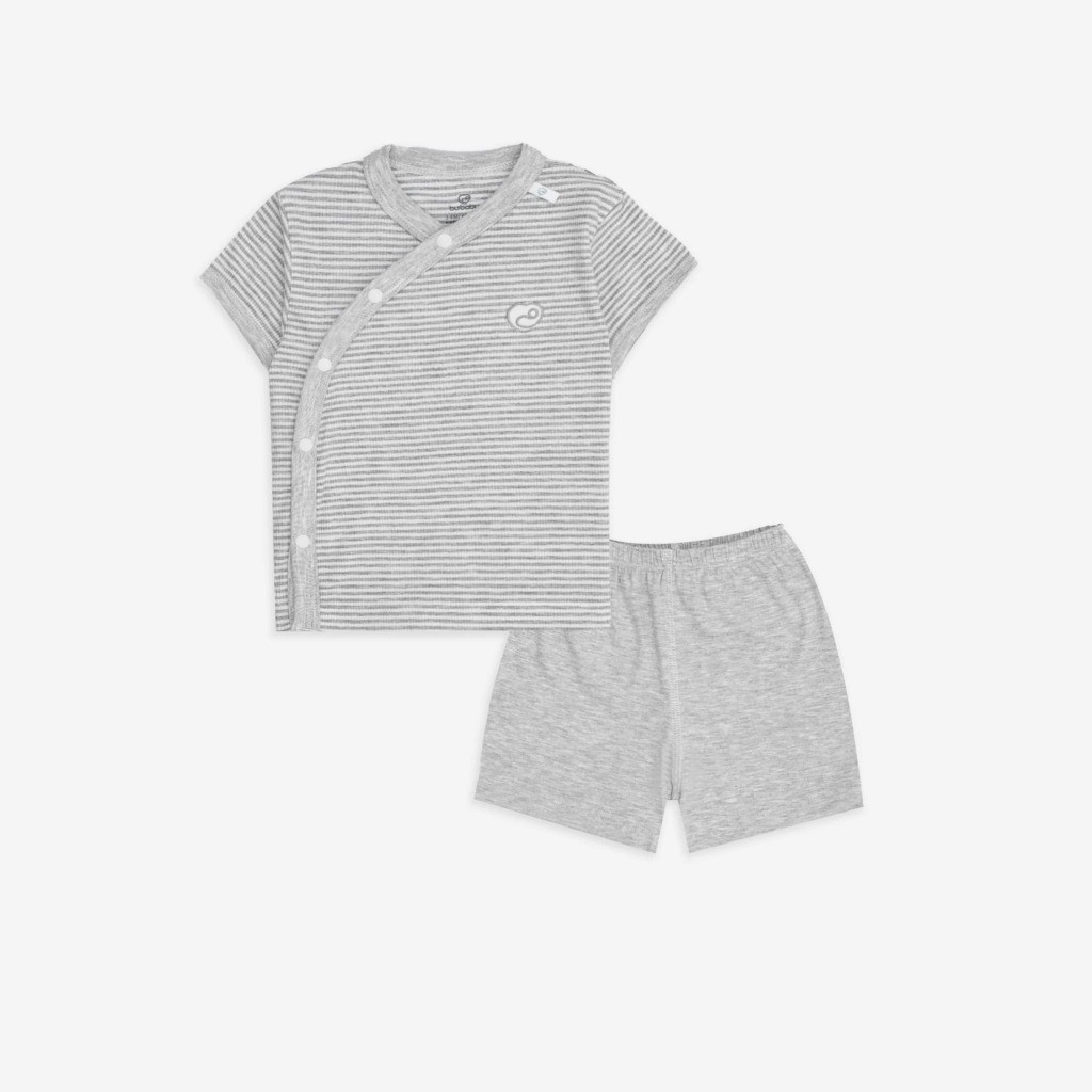 (0-6M) Bộ quần áo ngắn tay cài chéo BSR130800 - Bu baby sơ sinh – Quần áo Bubaby
