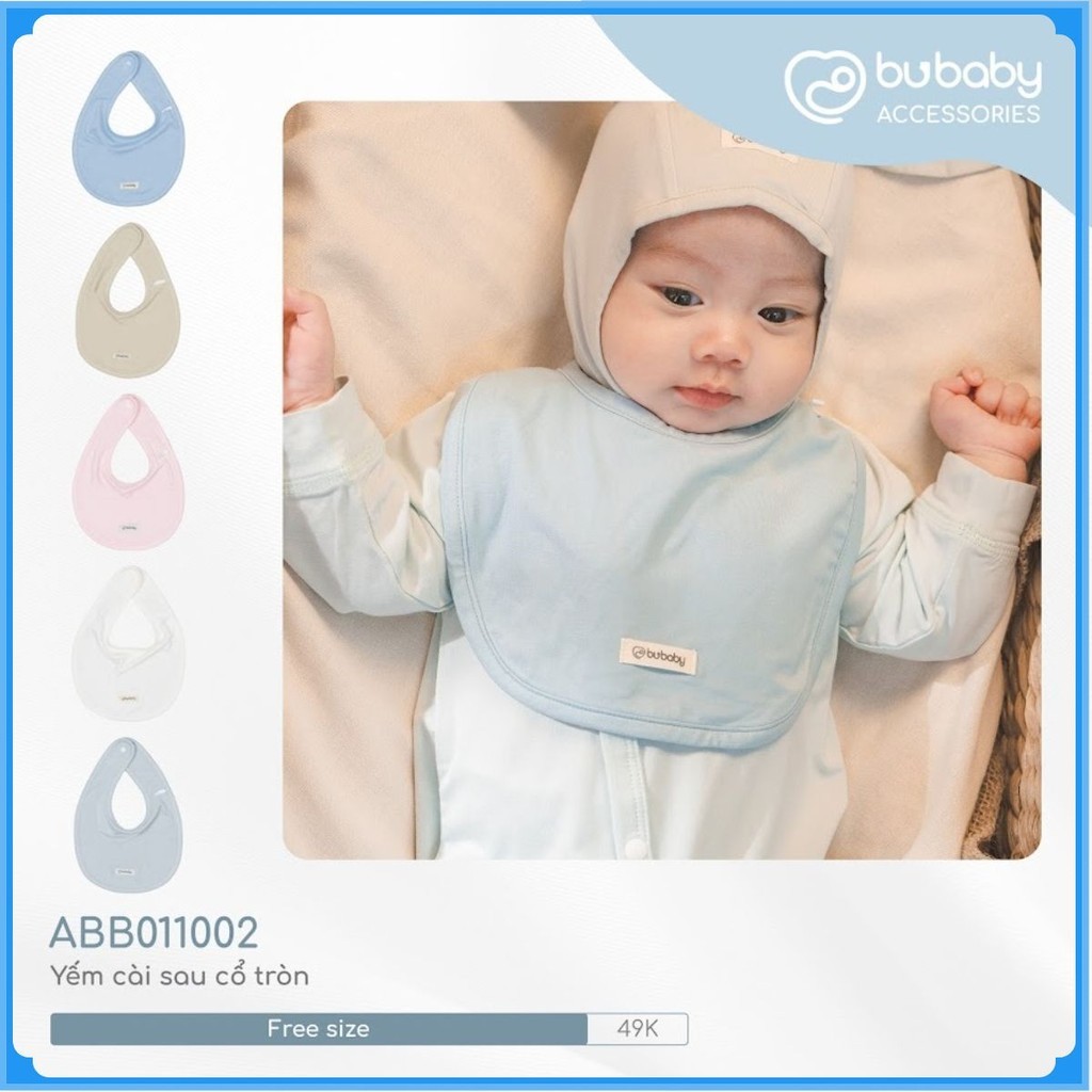 Yếm cho bé sơ sinh ABB011002 ABB0107DN ABB012000 - Yếm Bubaby - Bubaby sơ sinh - Mũ Bubaby - Bao tay Bu baby - Yếm cổ
