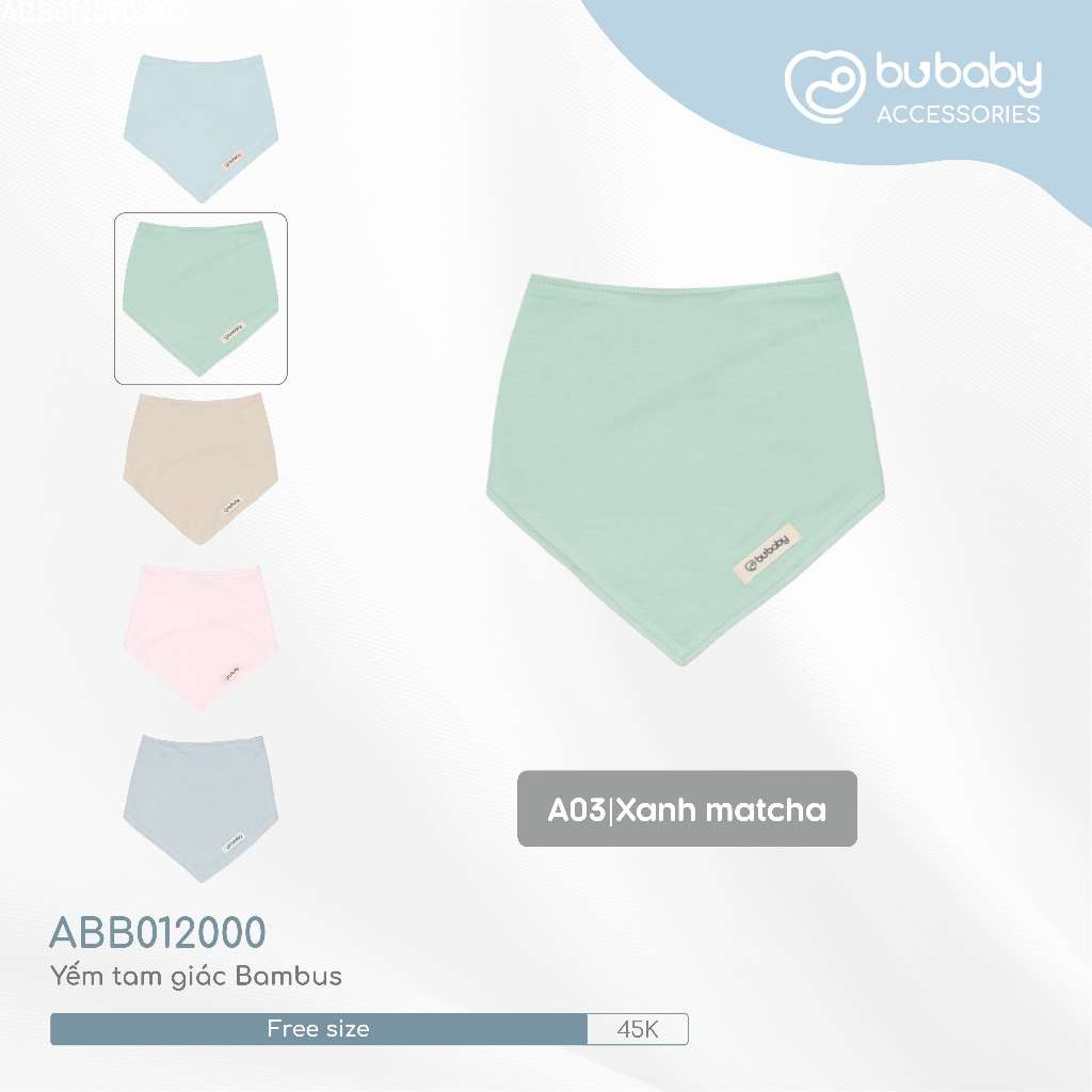 Yếm cho bé sơ sinh ABB011002 ABB0107DN ABB012000 - Yếm Bubaby - Bubaby sơ sinh - Mũ Bubaby - Bao tay Bu baby - Yếm cổ