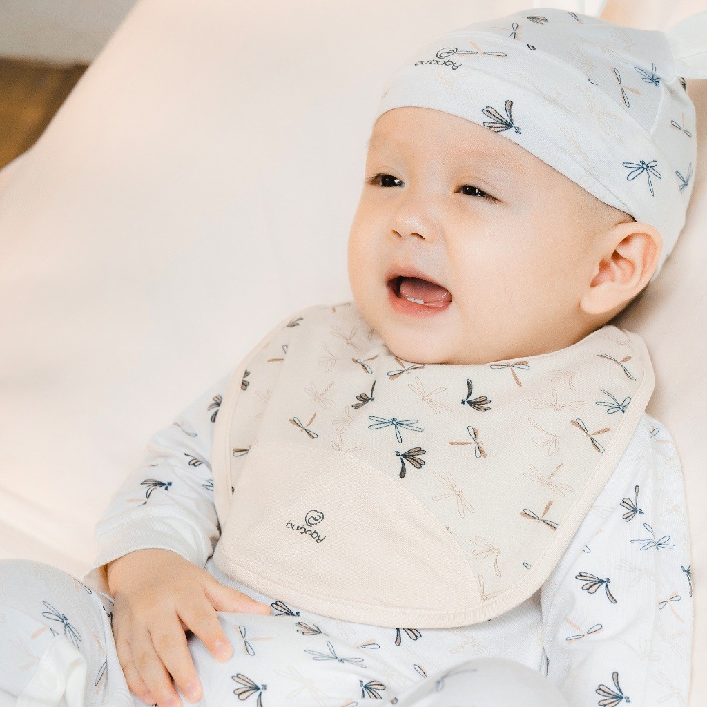 Yếm cho bé sơ sinh ABB011002 ABB0107DN ABB012000 - Yếm Bubaby - Bubaby sơ sinh - Mũ Bubaby - Bao tay Bu baby - Yếm cổ