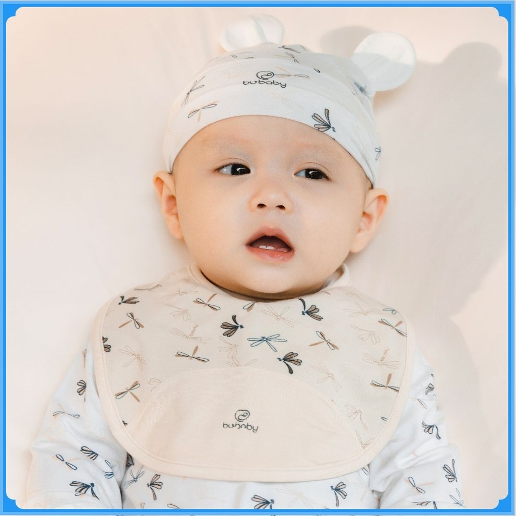 Yếm cho bé sơ sinh ABB011002 ABB0107DN ABB012000 - Yếm Bubaby - Bubaby sơ sinh - Mũ Bubaby - Bao tay Bu baby - Yếm cổ