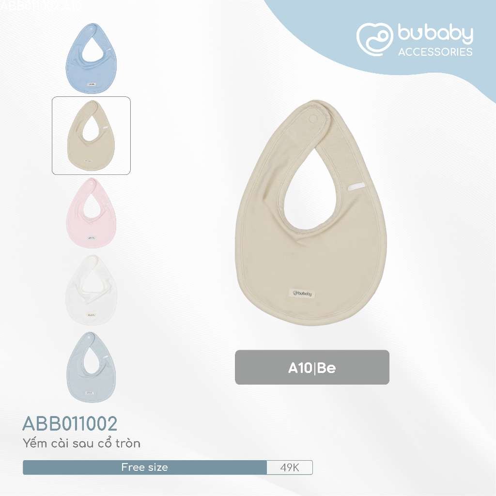 Yếm cho bé sơ sinh ABB011002 ABB0107DN ABB012000 - Yếm Bubaby - Bubaby sơ sinh - Mũ Bubaby - Bao tay Bu baby - Yếm cổ