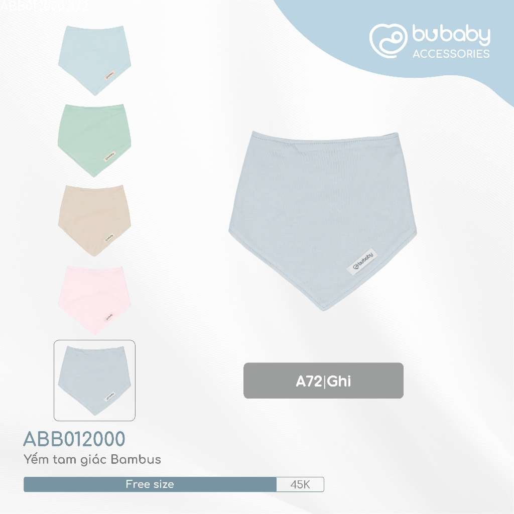 Yếm cho bé sơ sinh ABB011002 ABB0107DN ABB012000 - Yếm Bubaby - Bubaby sơ sinh - Mũ Bubaby - Bao tay Bu baby - Yếm cổ