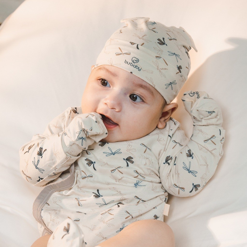 Mũ tròn tai gấu Bambus Dona cho bé sơ sinh ABB1928DN - Bambus - Bubaby sơ sinh - Mũ Bubaby - Bao tay Bu baby