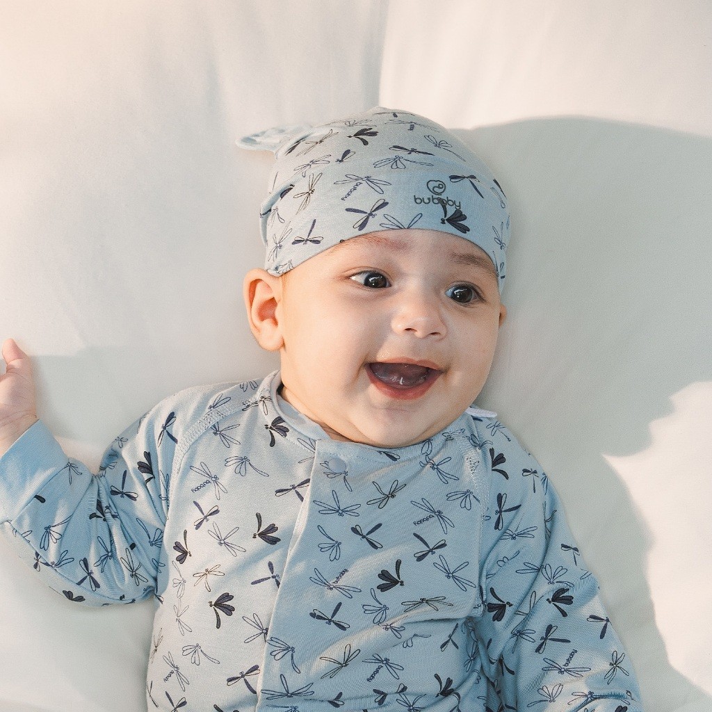 Mũ tròn tai gấu Bambus Dona cho bé sơ sinh ABB1928DN - Bambus - Bubaby sơ sinh - Mũ Bubaby - Bao tay Bu baby