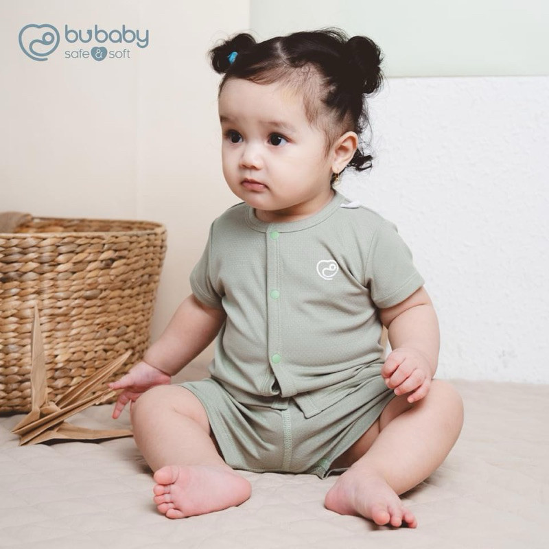(0-1Y) Bộ ngắn tay cài giữa BSR130203 Bu Baby Siro - Bu baby bé trai - Bu baby bé gái