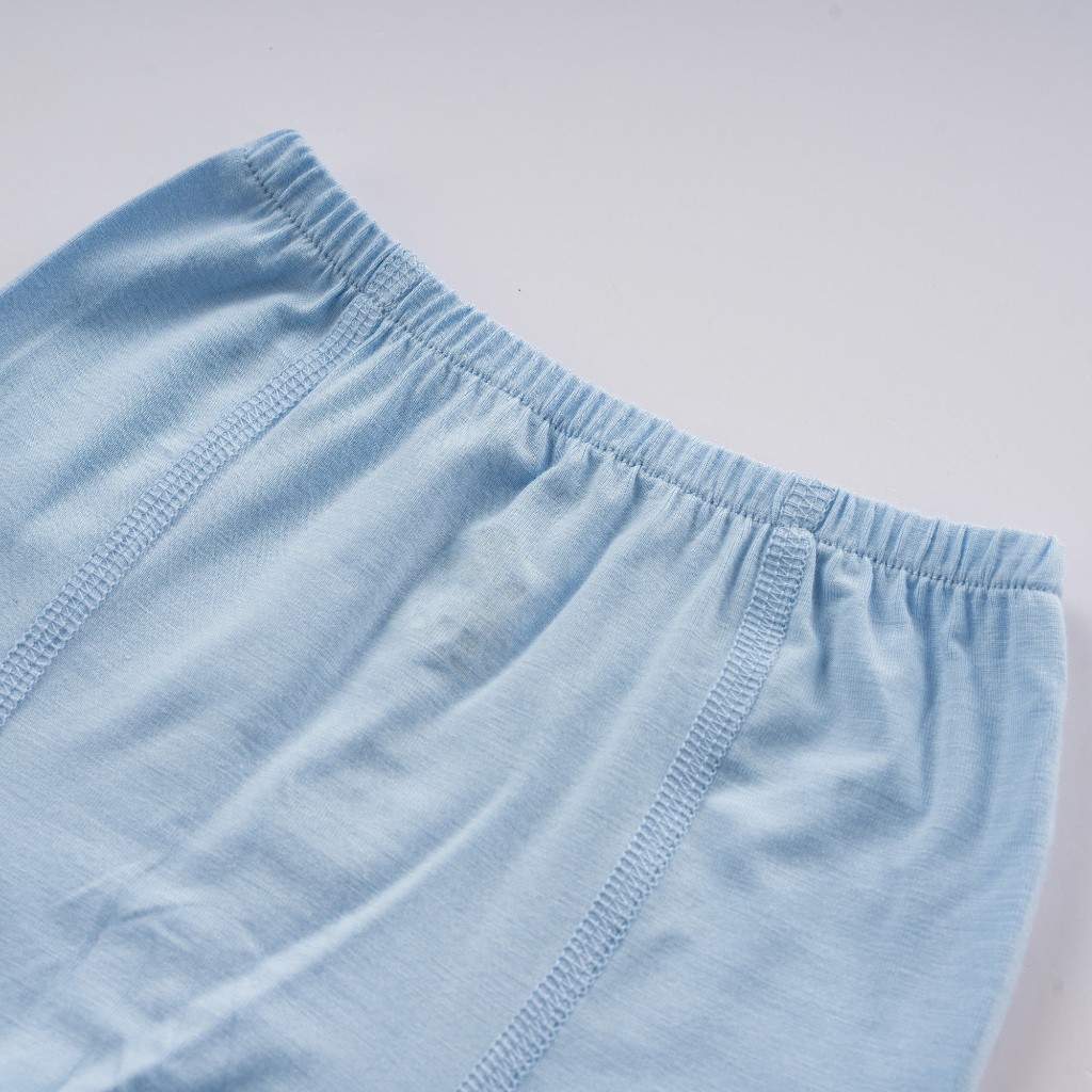 Bộ dài tay cài giữa cho bé sơ sinh vải sợi tre mểm mại - Bambus BBB110201 | Quần áo BuBaby chính hãng