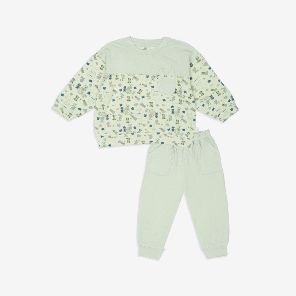 (6M-5Y) Bộ dài tay thu đông BU cho bé trai, bé gái BCT1104FF Bubaby bé trai – Bubaby bé gái – Quần áo Bubaby