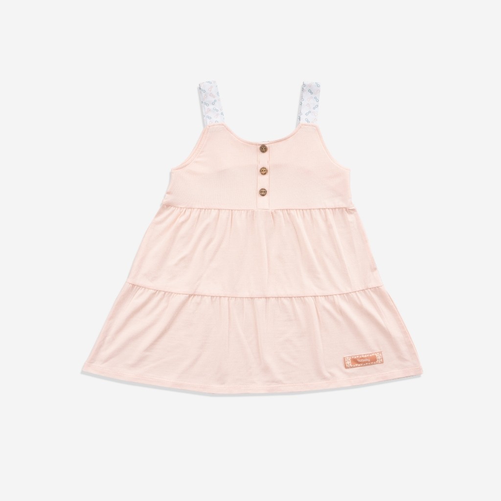 (1Y-5Y) Váy 2 dây bé gái Iconic BBB553100 vải sợi tre mểm mại - Váy bubaby - Bubaby bé gái