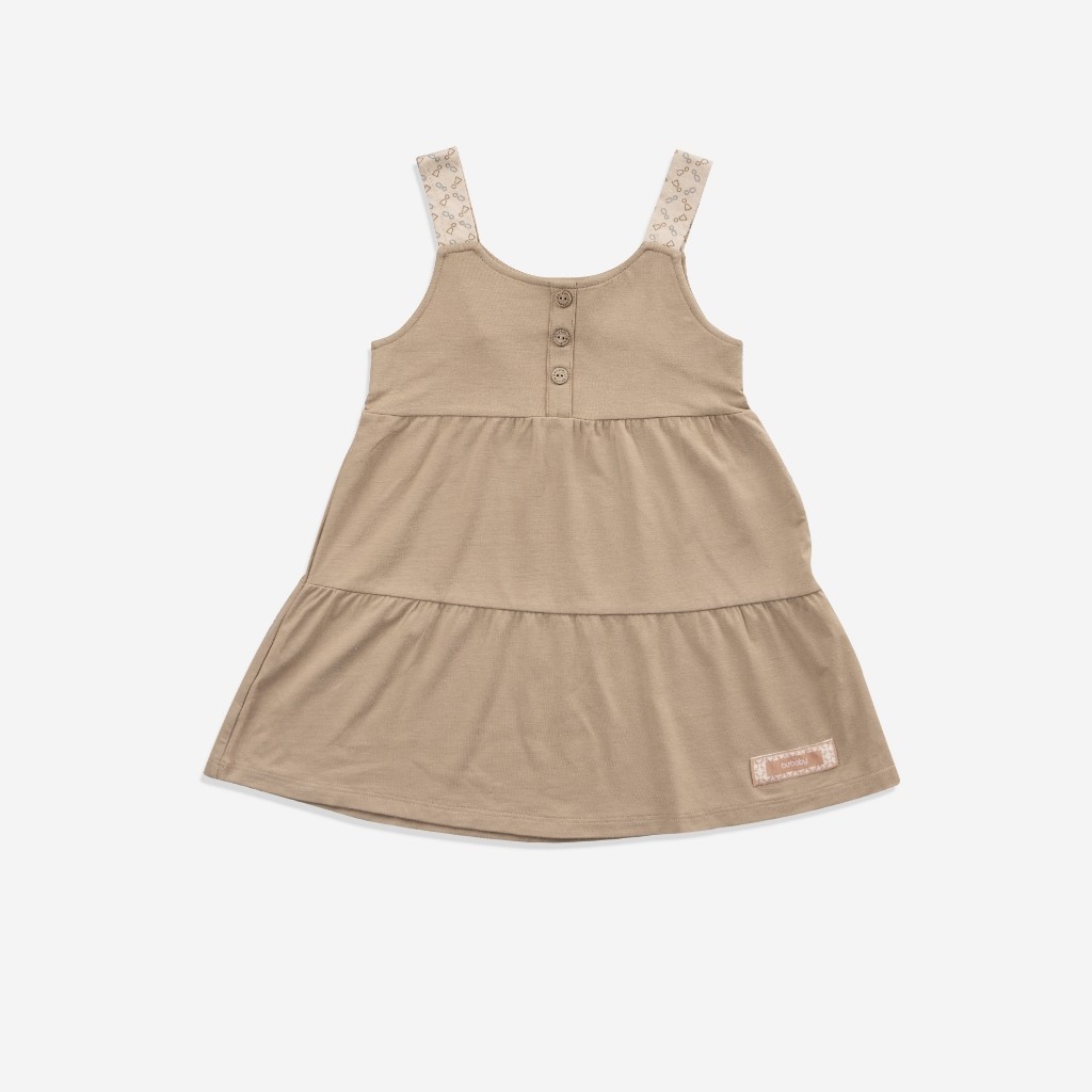 (1Y-5Y) Váy 2 dây bé gái Iconic BBB553100 vải sợi tre mểm mại - Váy bubaby - Bubaby bé gái