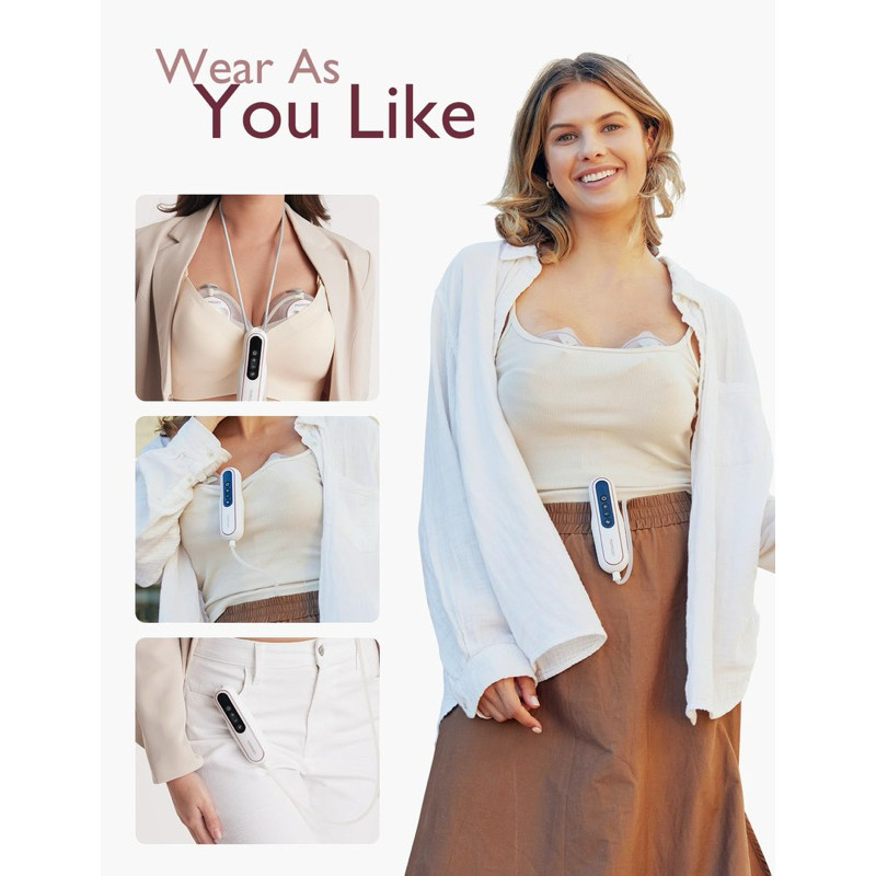 Máy hút sữa điện đôi có dây Momcozy V2 [Hút mạnh, Êm ái, Kiệt sữa]