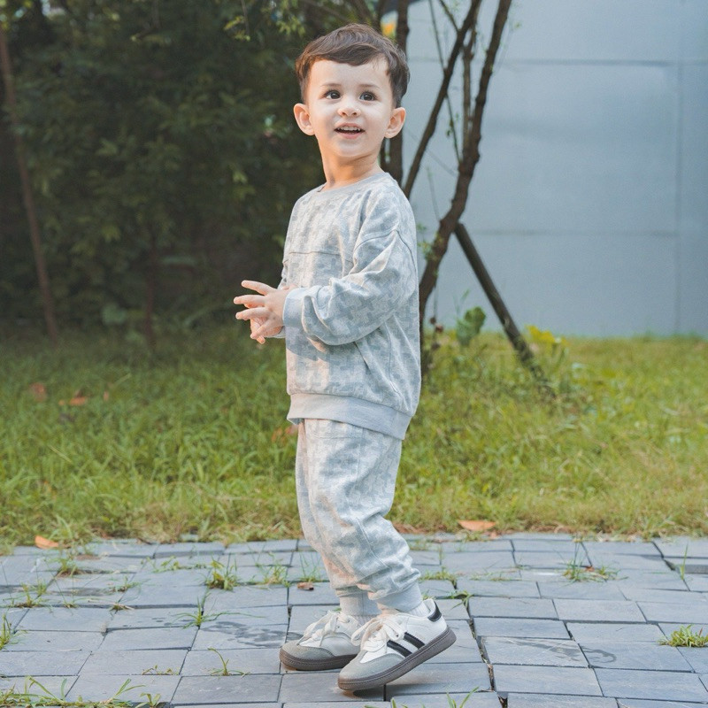 (1Y-5Y) Bubaby Bộ dài tay cổ tròn, túi ốp - BCT110402
