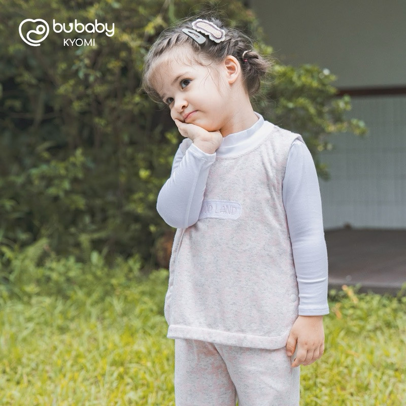 (1Y-5Y) Bubaby Bộ gile cổ tròn, quần dài - BCT190400 - Bubaby bé trai - Bubaby bé gái – Quần áo Bubaby