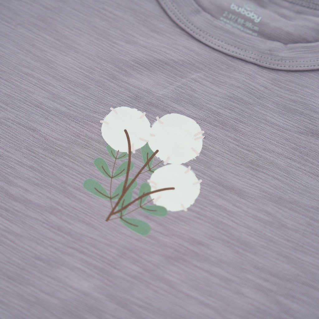 (12M-5Y) Bộ dài tay cổ tròn BCT110406 Cotton Slub Mimo cho bé trai, bé gái - Pure Cotton | Quần áo BU Baby chính hãng