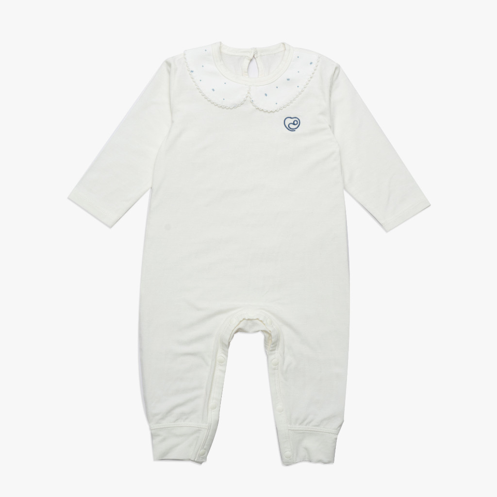 (0-12M) Body dài tay cài sau BBB211000 Glory BuBaby cho bé chất liệu sợi tre - Bambus - Bubaby sơ sinh