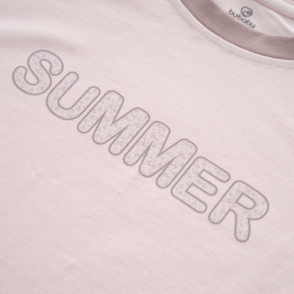 (6M-5Y) Bộ quần áo ngắn tay cổ tròn Muda Bubaby cho bé trai, Bu baby bé gái - Kyomi BBC1304MD