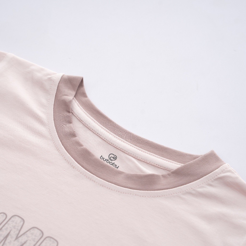 (6M-5Y) Bộ quần áo ngắn tay cổ tròn Muda Bubaby cho bé trai, Bu baby bé gái - Kyomi BBC1304MD